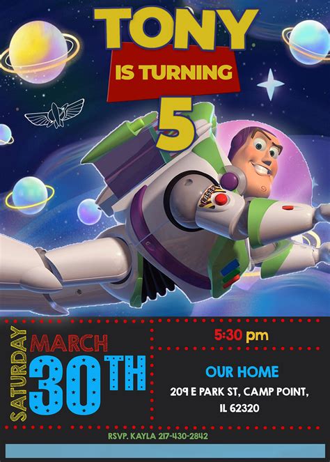 Buzz Lightyear Invitations Printable